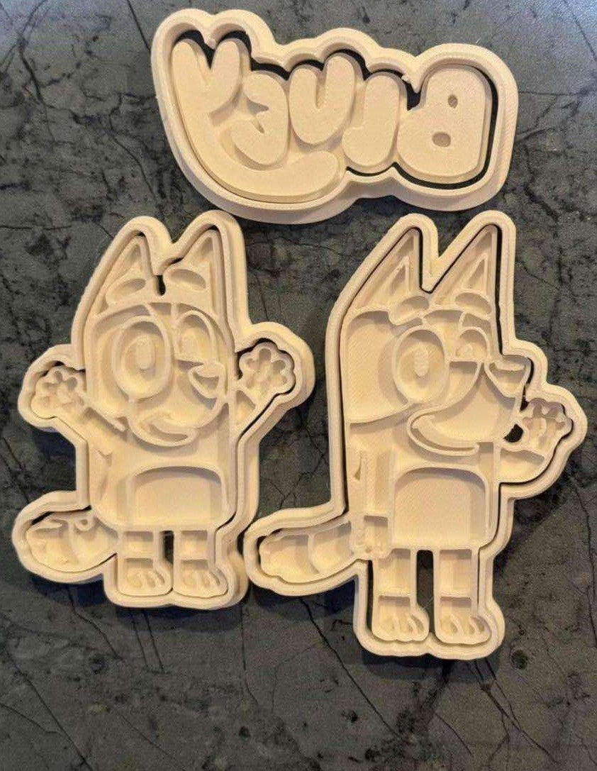 Bluey Cookie cutter set